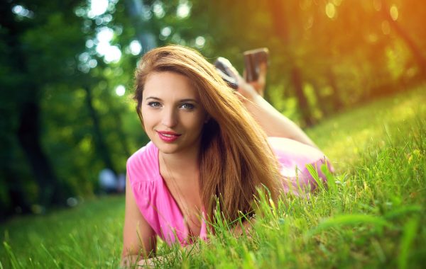 Ladies at the nature