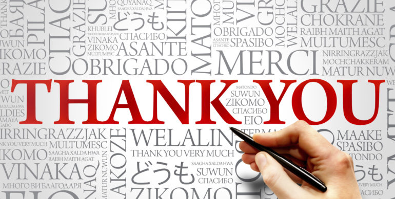 11th of January- International Thank You Day